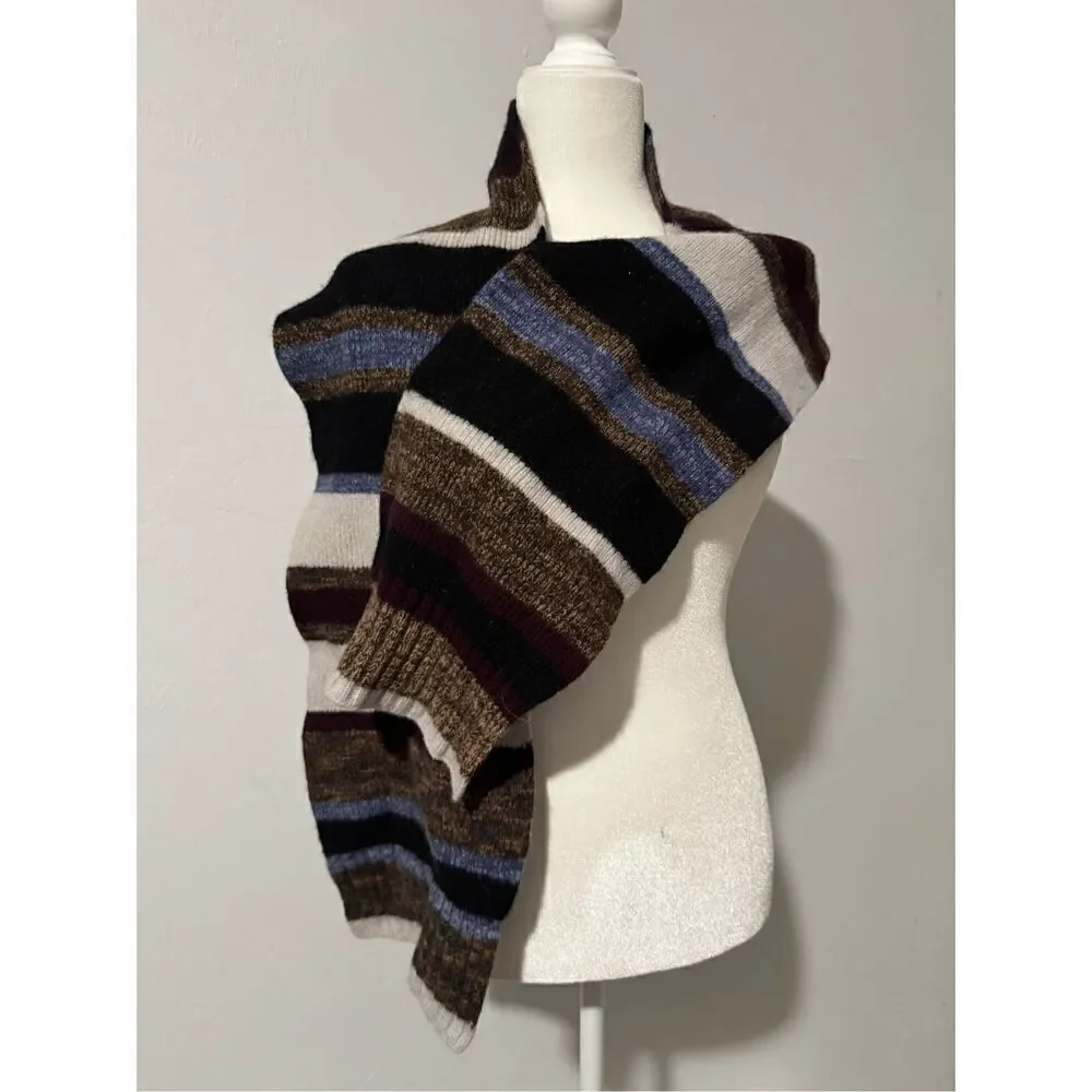 H&M multicolor lambswool blend scarf
